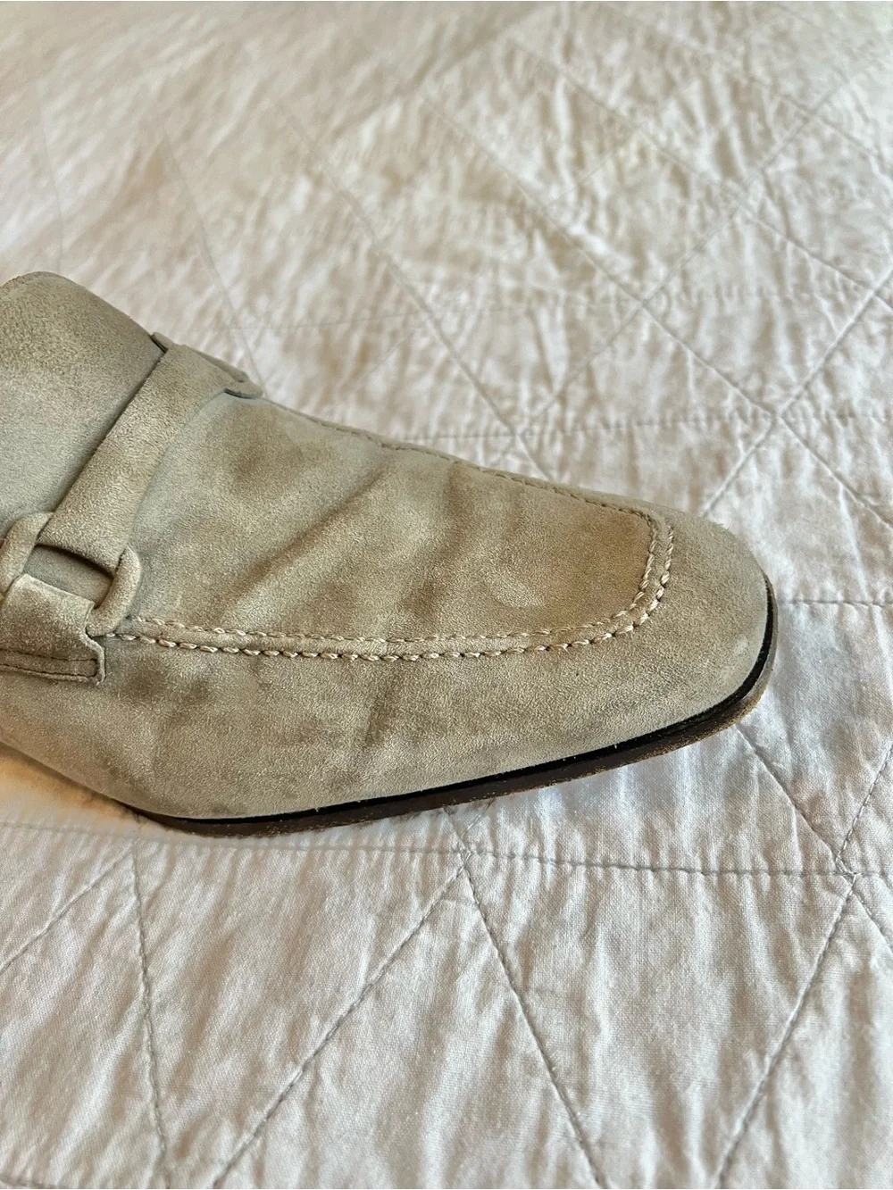 Fratelli Rossetti Estate Men 7 UK 8 US Taupe Suede Horsebit Loafers Shoes Italy